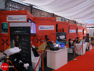 Product Expo booth at Huddle Global 2025
