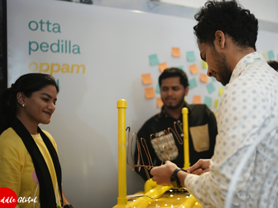 Product Expo booth at Huddle Global 2025