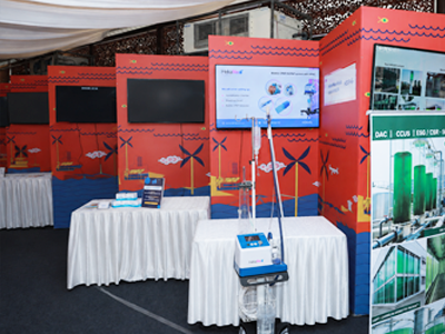 Product Expo booth at Huddle Global 2025